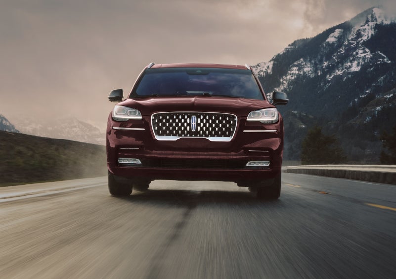 A 2024 Lincoln Aviator® SUV is shown in the Diamond Red exterior color. | Lidtke Lincoln in Beaver Dam WI
