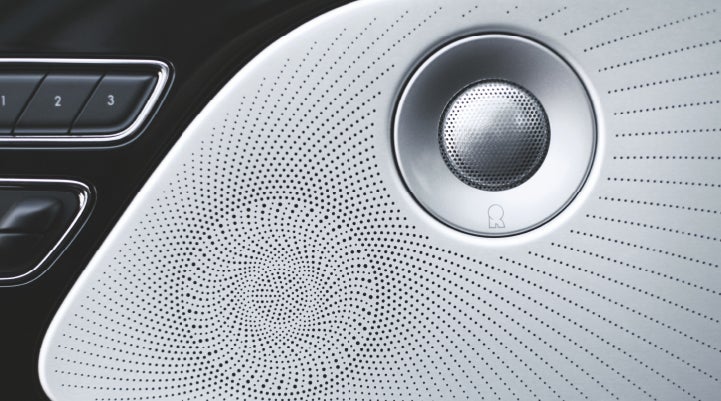 A stylish speaker cover of a 2024 Lincoln Aviator® SUV is shown | Lidtke Lincoln in Beaver Dam WI